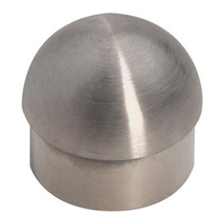 Lavi Industries Lavi Industries, Half Ball End Cap, for 2" Tubing, Satin Stainless Steel 44-602/2